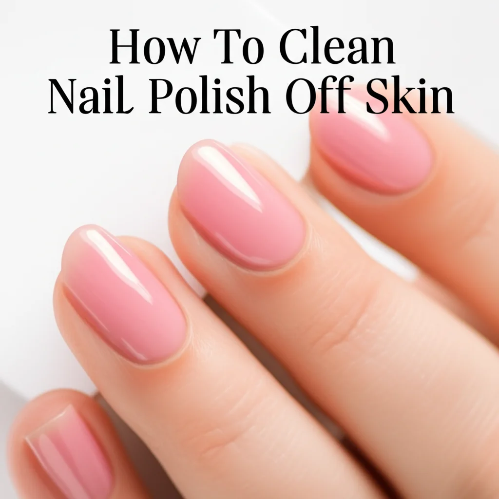 How To Clean Nail Polish Off Skin