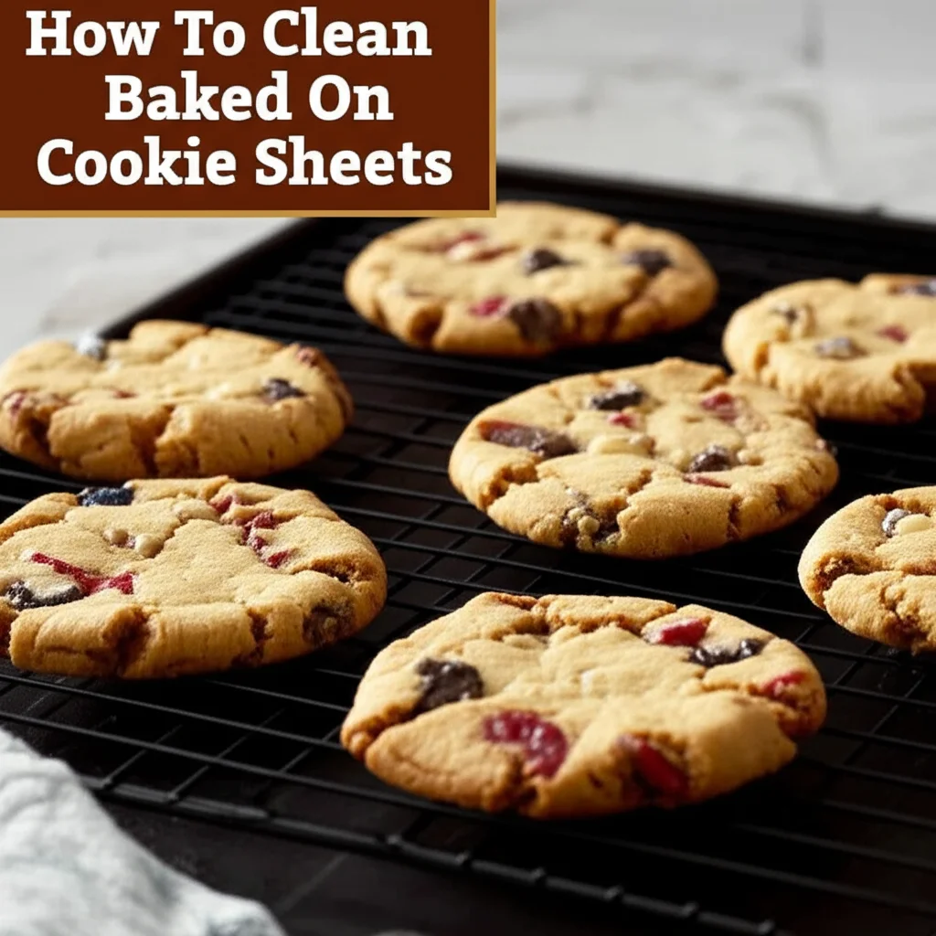 How To Clean Baked On Cookie Sheets