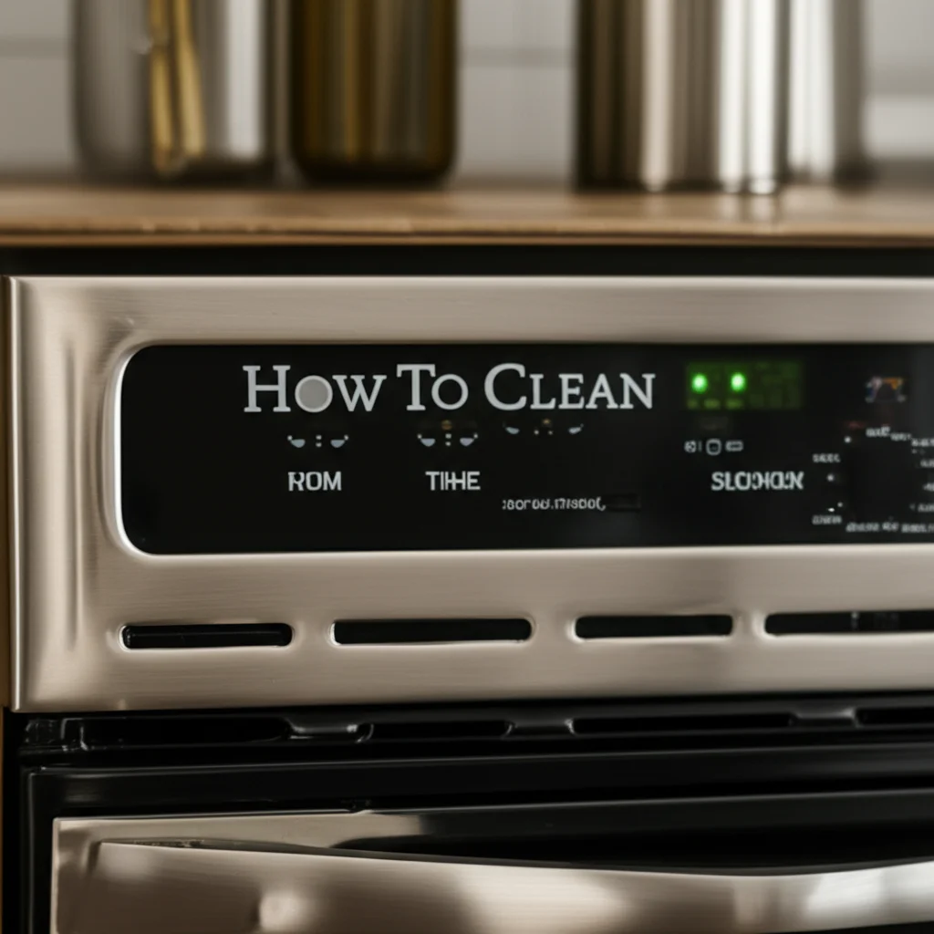 How To Clean Stove Glass Door