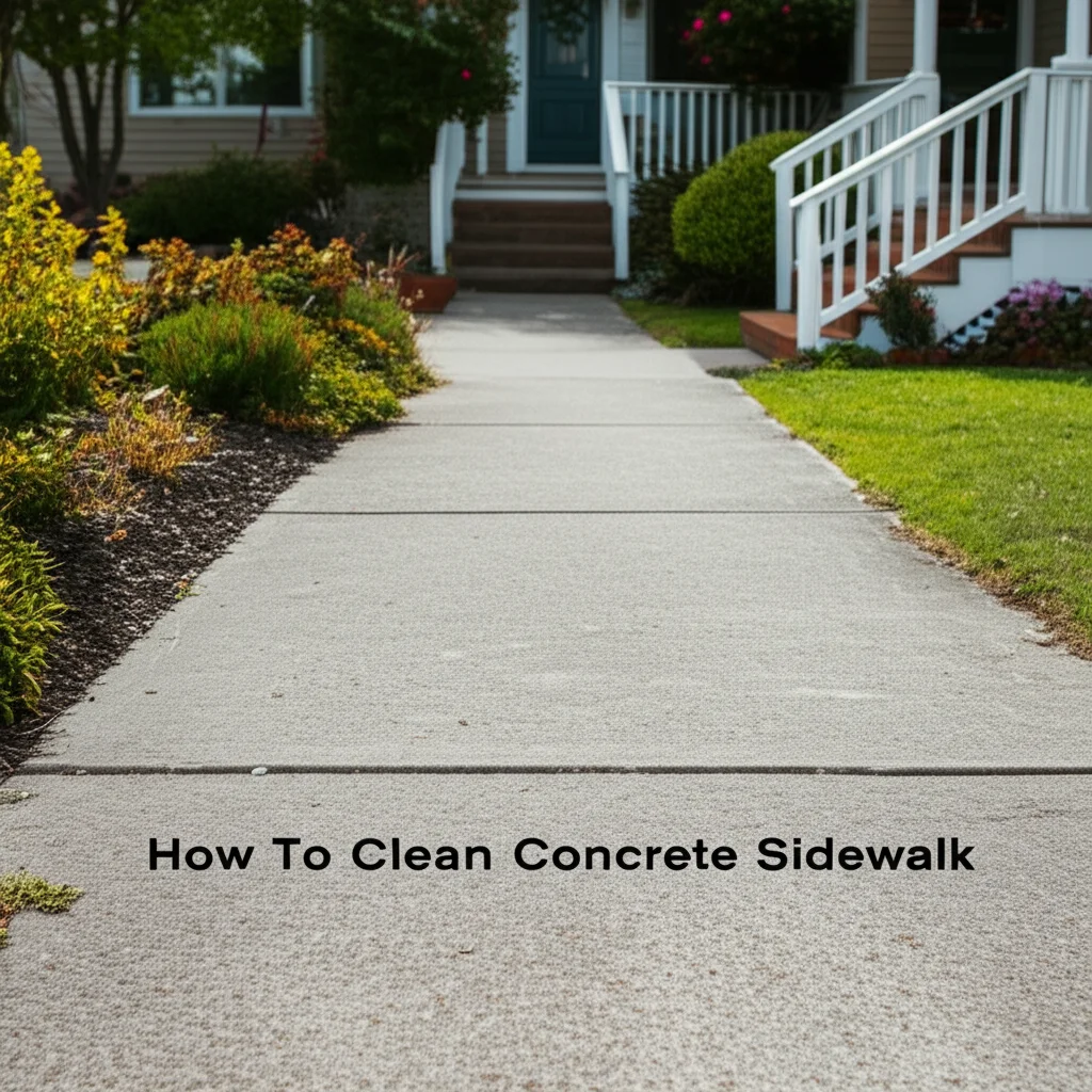 How To Clean Concrete Sidewalk