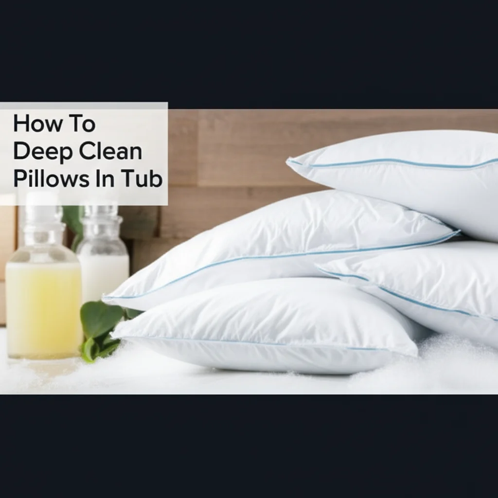 How To Deep Clean Pillows In Tub