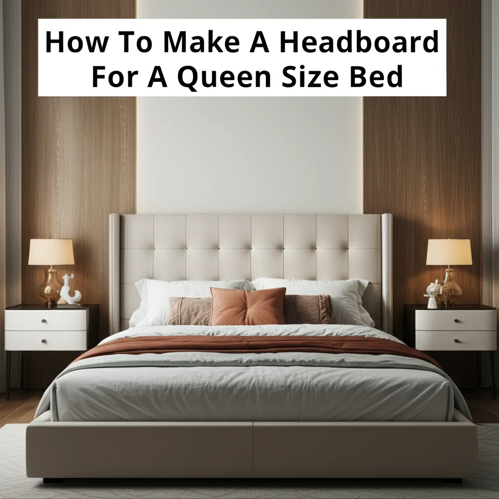 Learn how to make a beautiful, custom headboard for your queen size bed. This guide covers design, materials, tools, and step-by-step instructions.