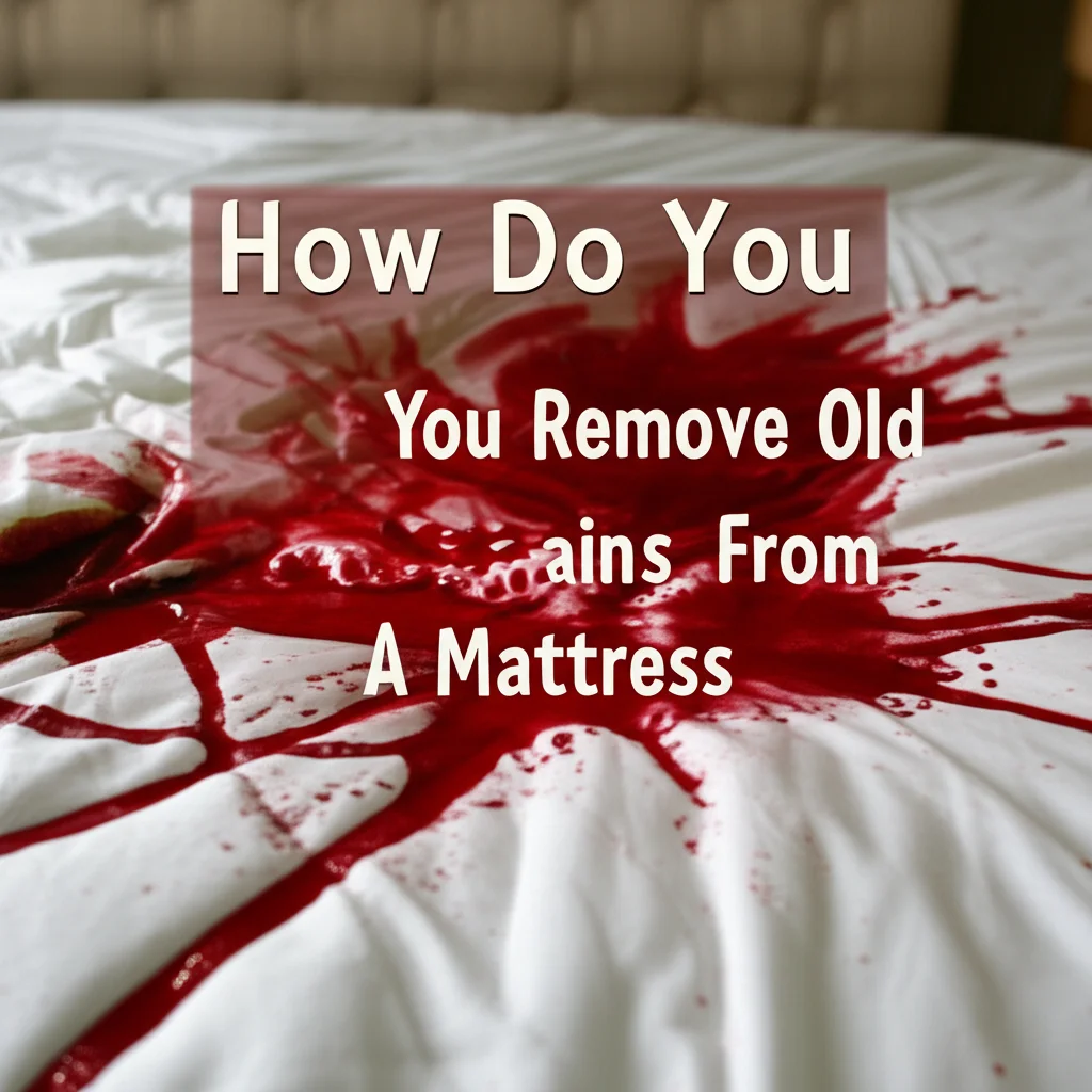 How Do You Remove Old Blood Stains From A Mattress