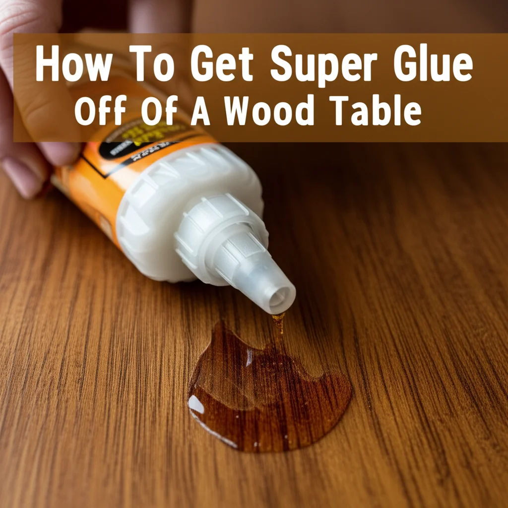 How To Get Super Glue Off Of A Wood Table
