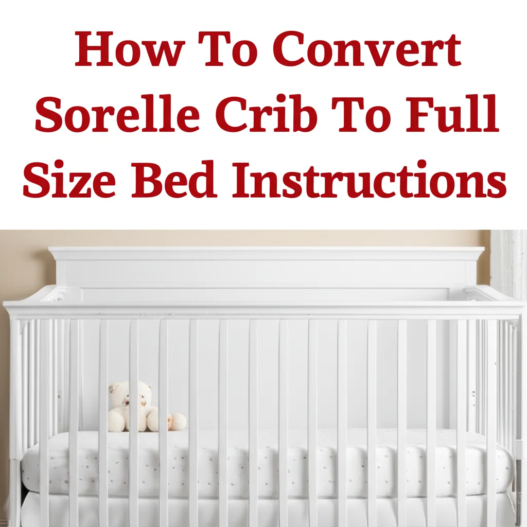 How To Convert Sorelle Crib To Full Size Bed Instructions