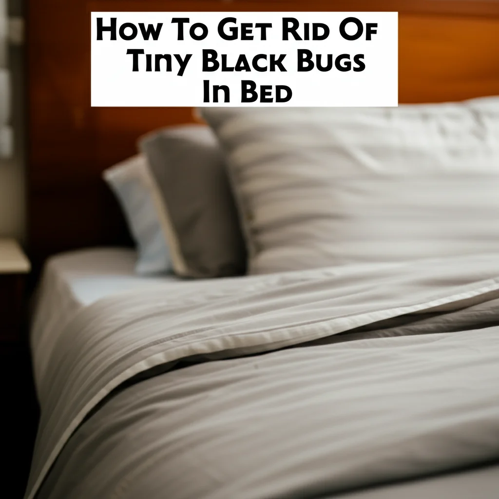 How To Get Rid Of Tiny Black Bugs In Bed