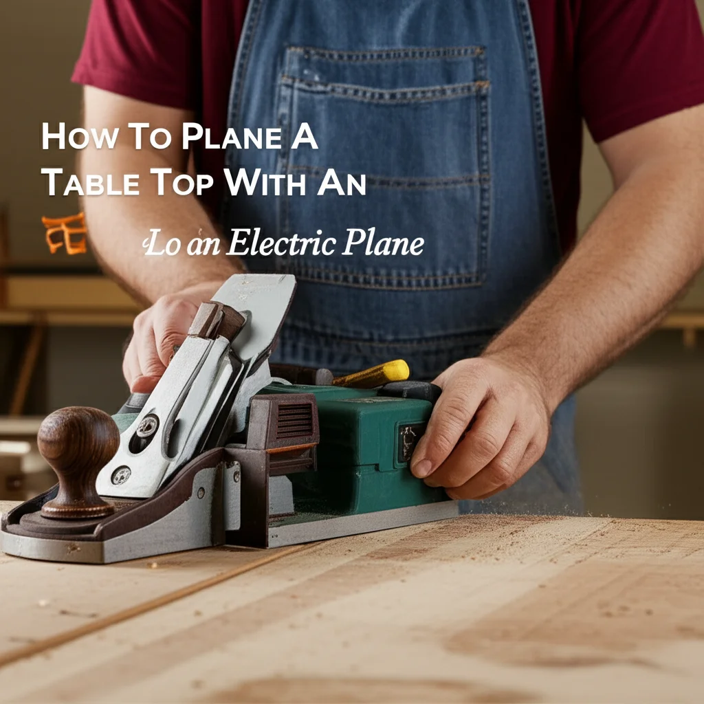 How To Plane A Table Top With An Electric Plane