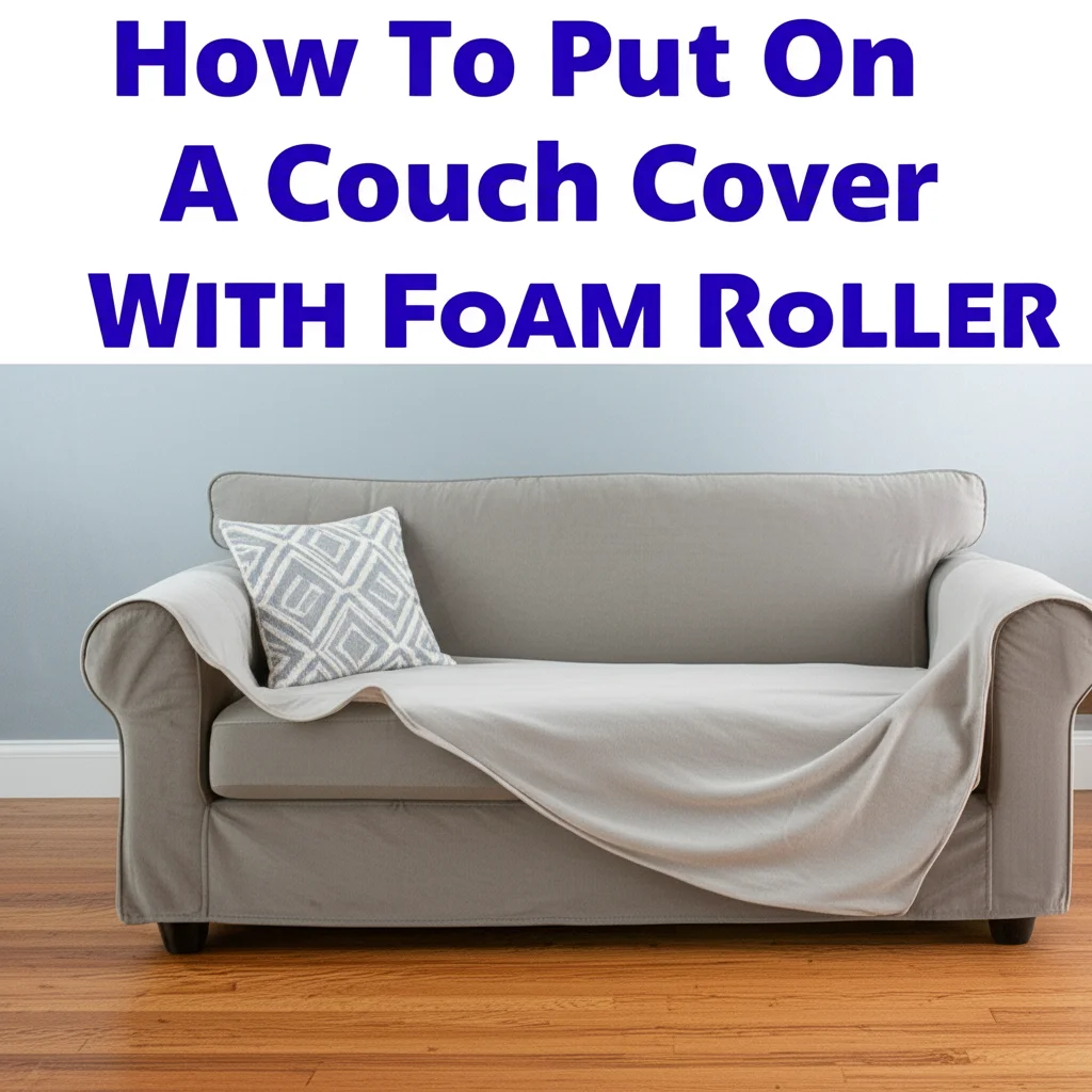 How To Put On A Couch Cover With Foam Roller