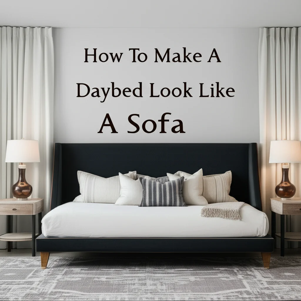 Transform your daybed into a stylish, functional sofa. Learn how to make a daybed look like a sofa with smart decor and clever design tricks.