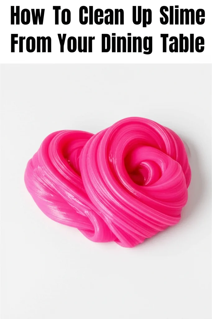 How To Clean Up Slime From Your Dining Table