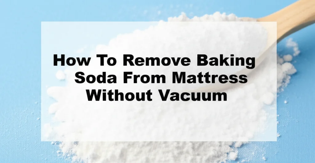 How To Remove Baking Soda From Mattress Without Vacuum