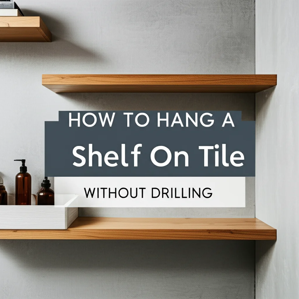 Learn how to hang a shelf on tile without drilling. Discover damage-free methods for secure and stylish shelf installation in your tiled spaces.