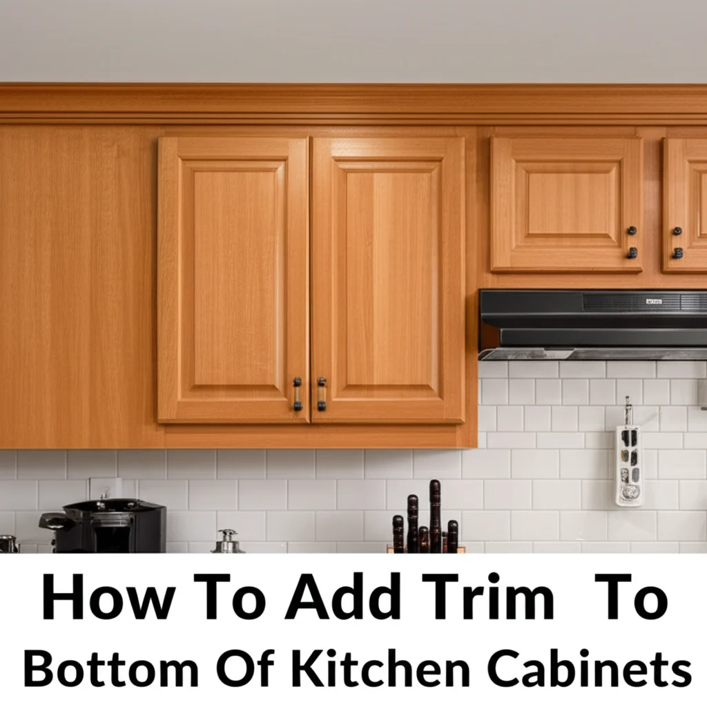 How To Add Trim To Bottom Of Kitchen Cabinets