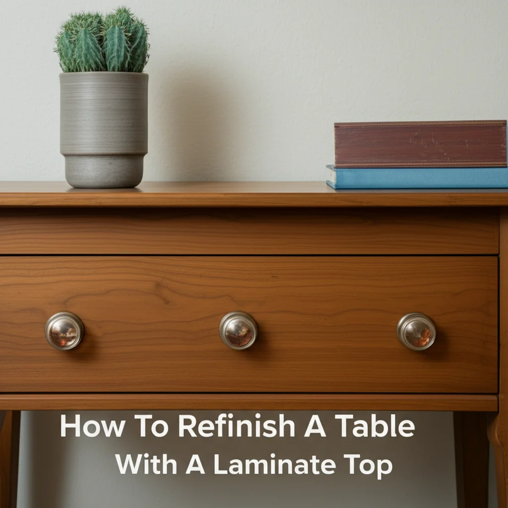 How To Refinish A Table With A Laminate Top