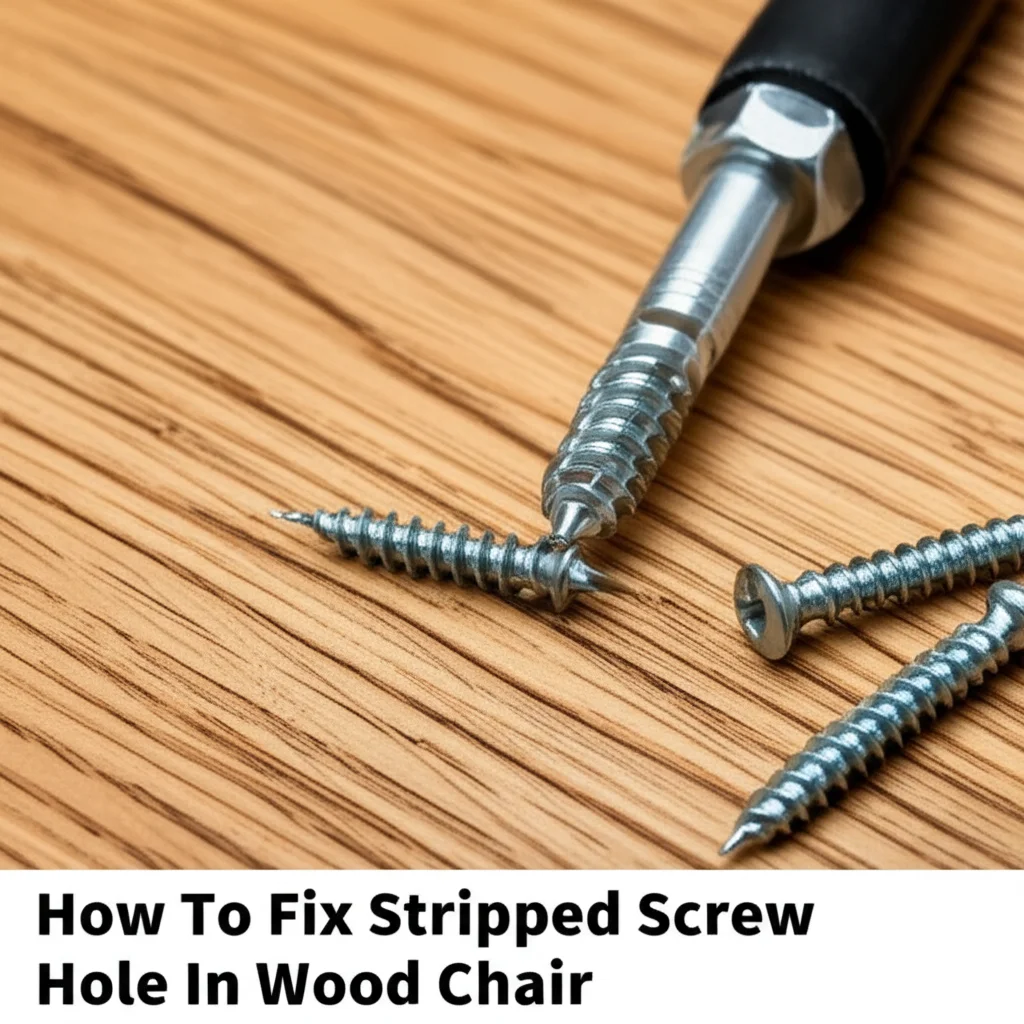 How To Fix Stripped Screw Hole In Wood Chair