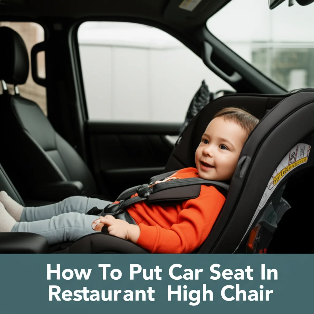 How To Put Car Seat In Restaurant High Chair