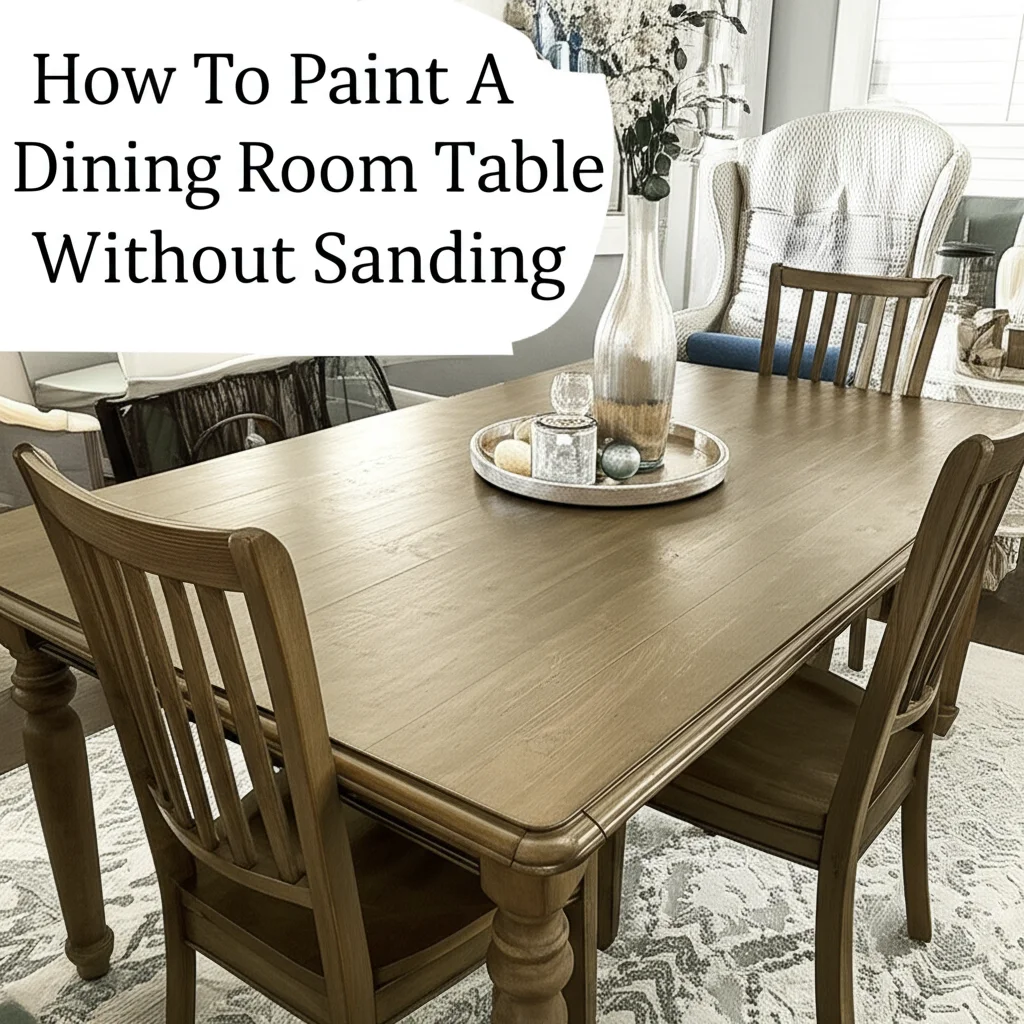 How To Paint A Dining Room Table Without Sanding