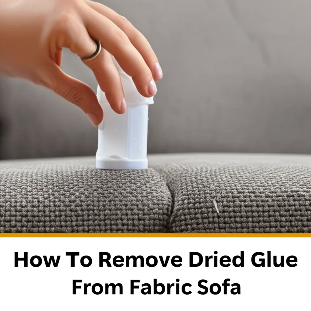 How To Remove Dried Glue From Fabric Sofa
