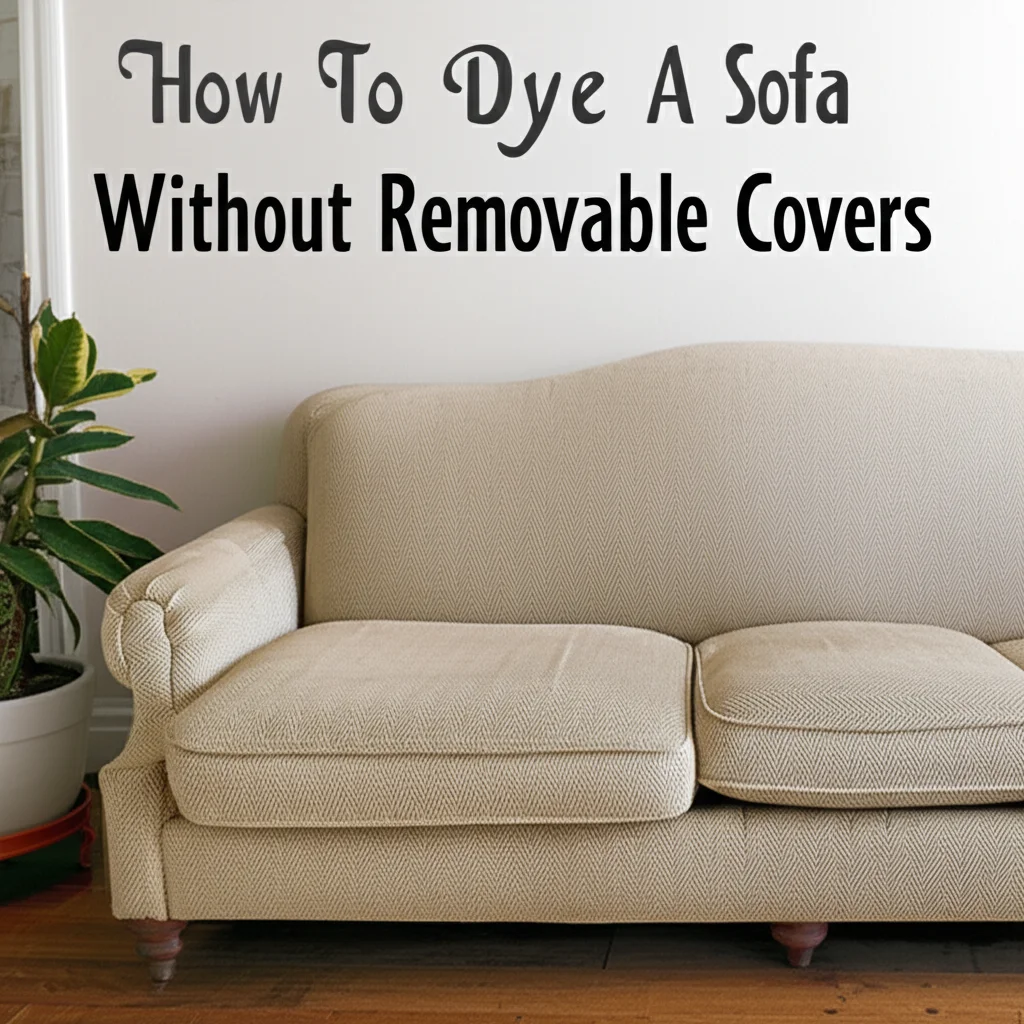 How To Dye A Sofa Without Removable Covers