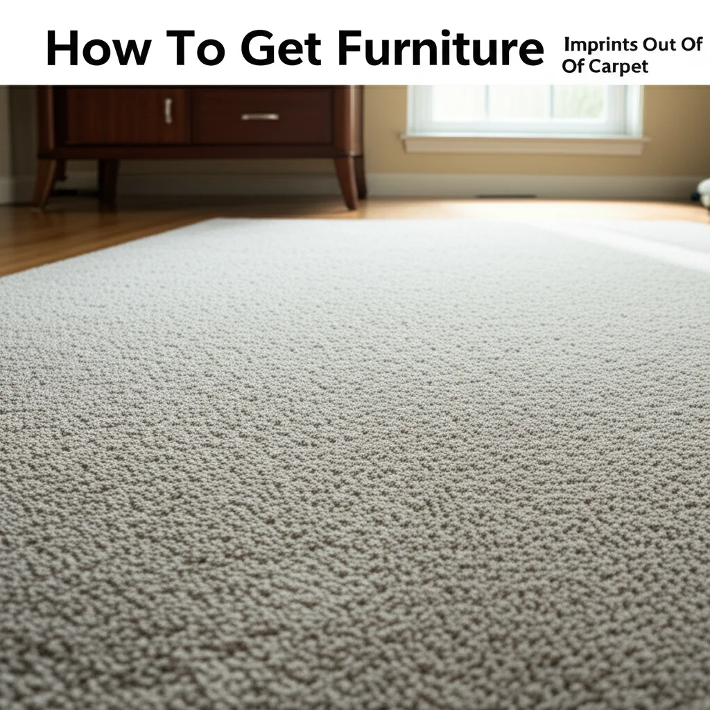 How To Get Furniture Imprints Out Of Carpet