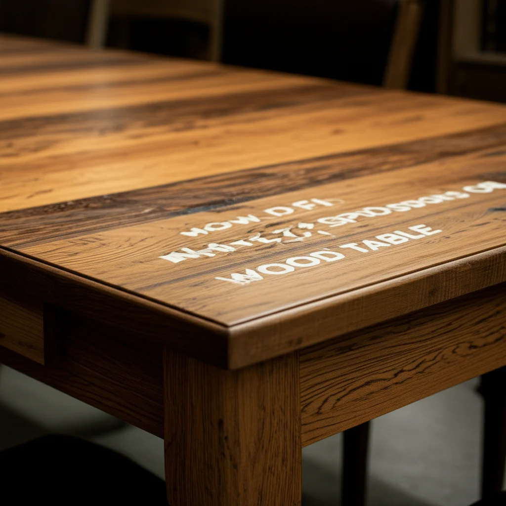 How To Fix White Spots On Wood Table