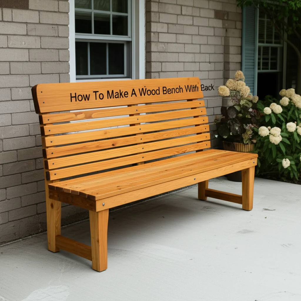 How To Make A Wood Bench With Back