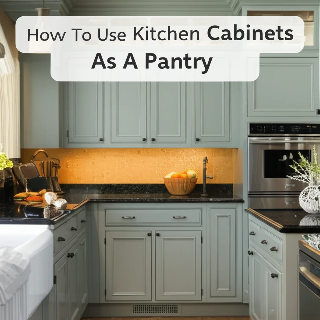 How To Use Kitchen Cabinets As A Pantry