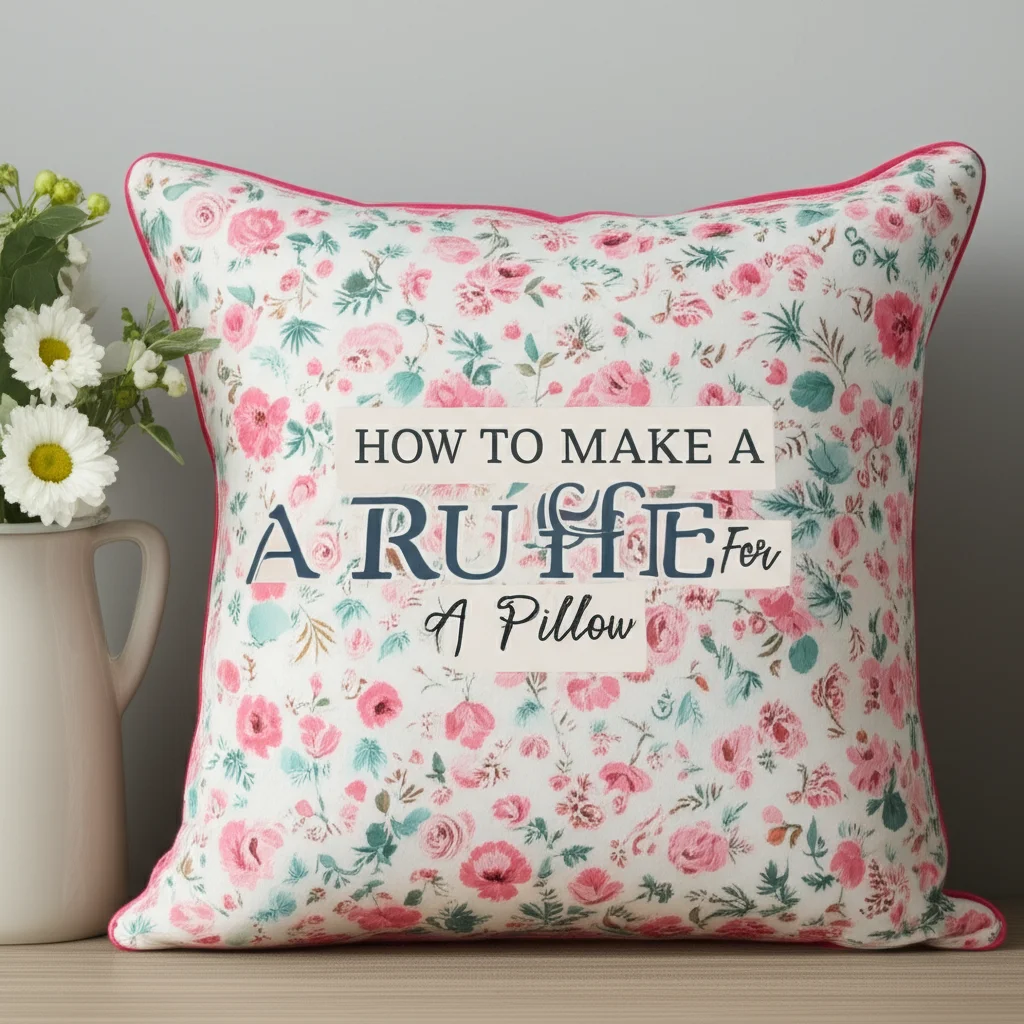 How To Make A Ruffle For A Pillow