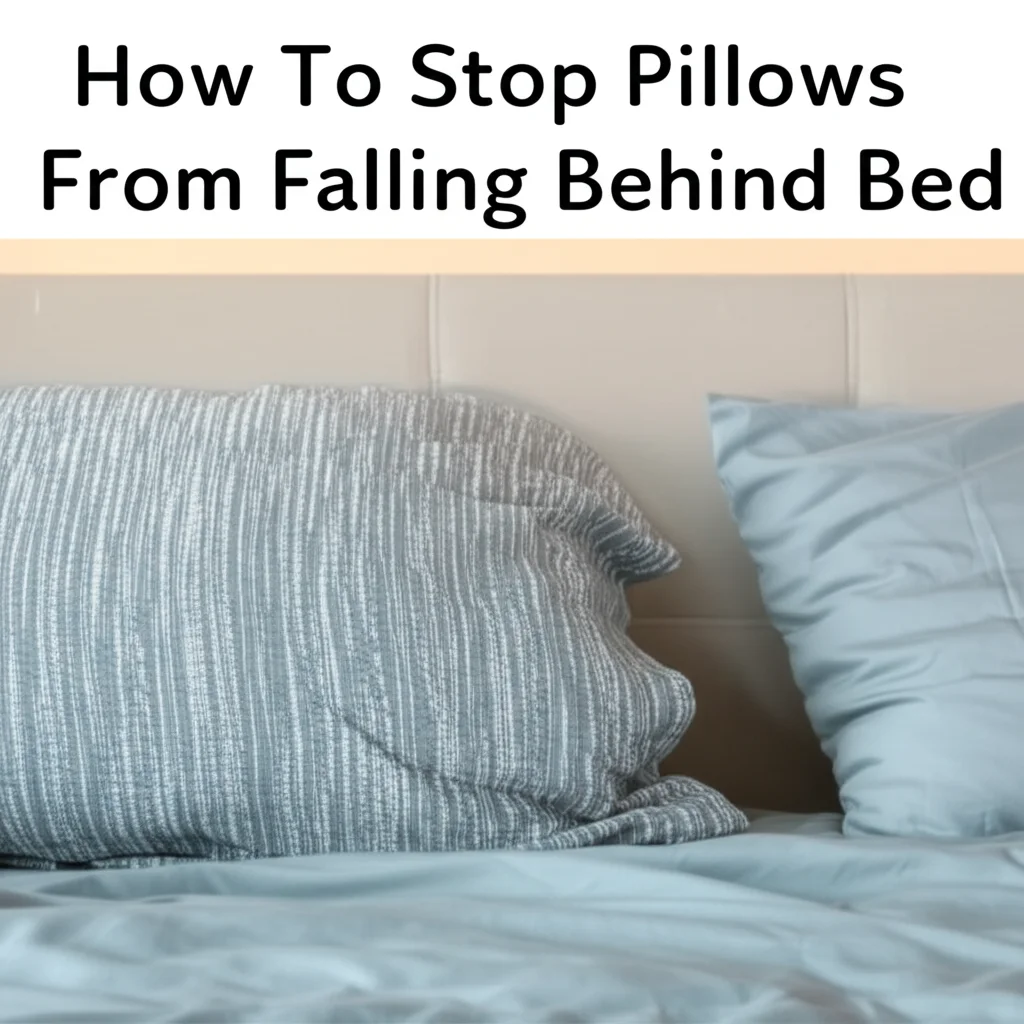 How To Stop Pillows From Falling Behind Bed