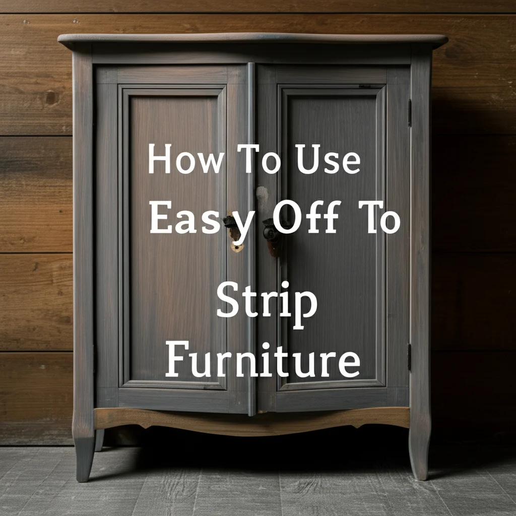 How To Use Easy Off To Strip Furniture