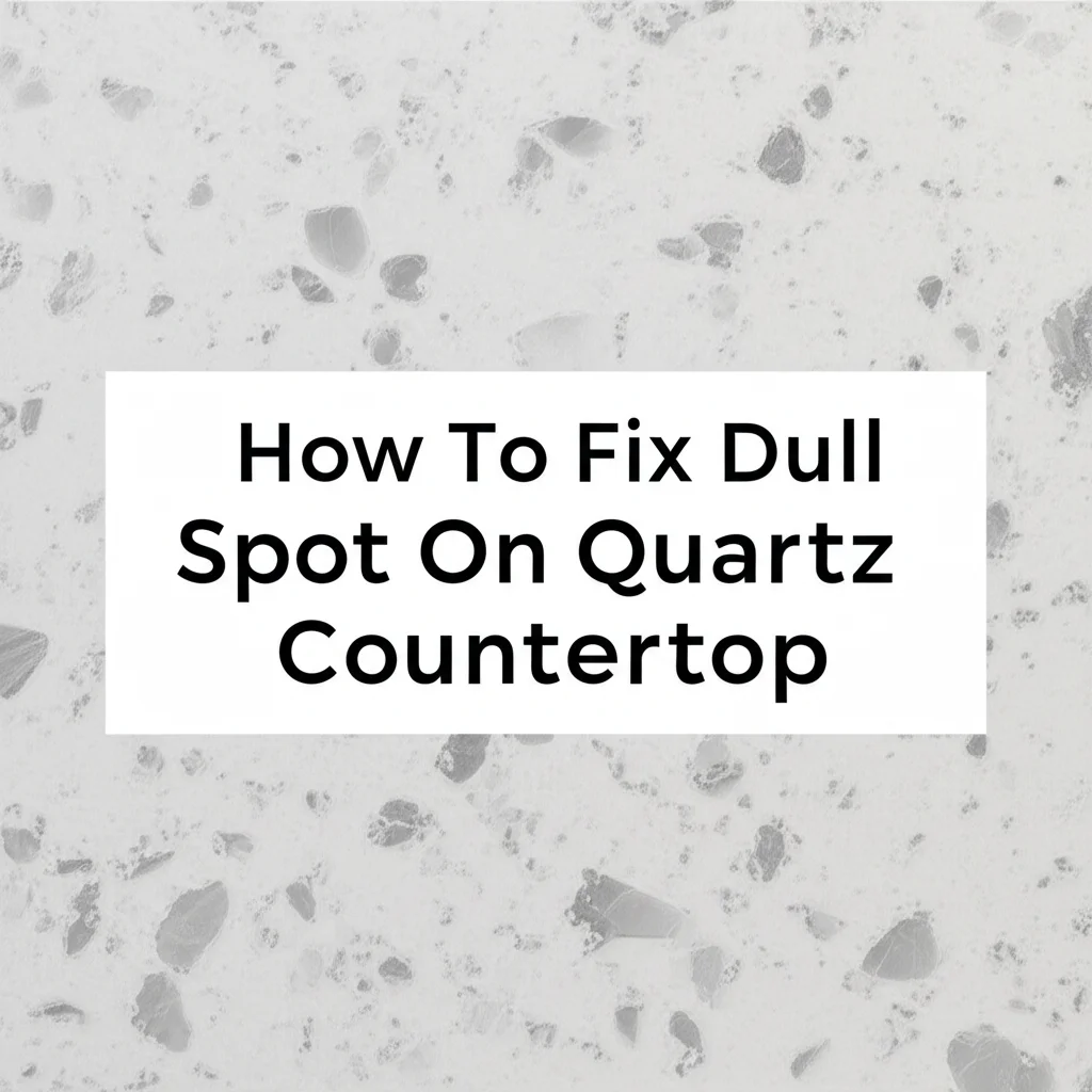 How To Fix Dull Spot On Quartz Countertop