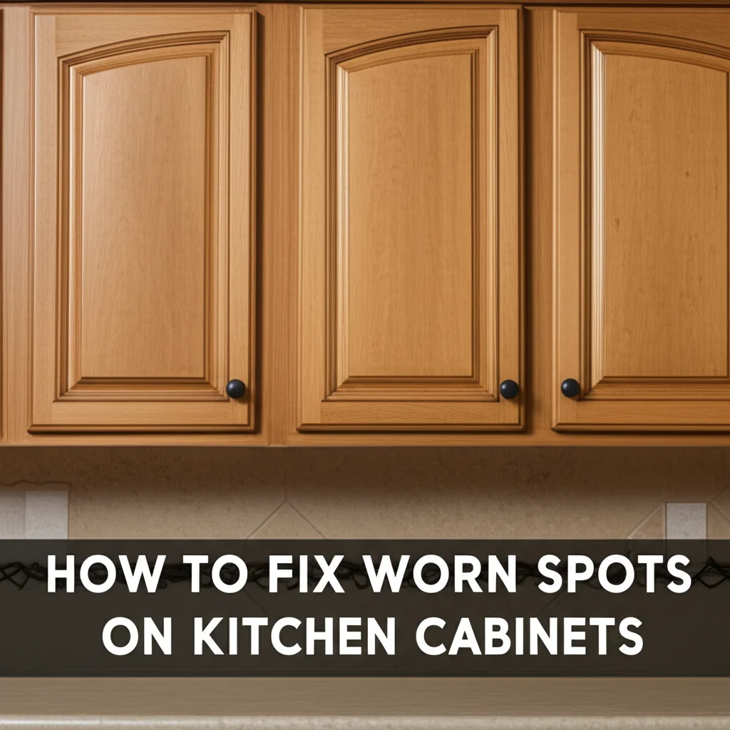 How To Fix Worn Spots On Kitchen Cabinets