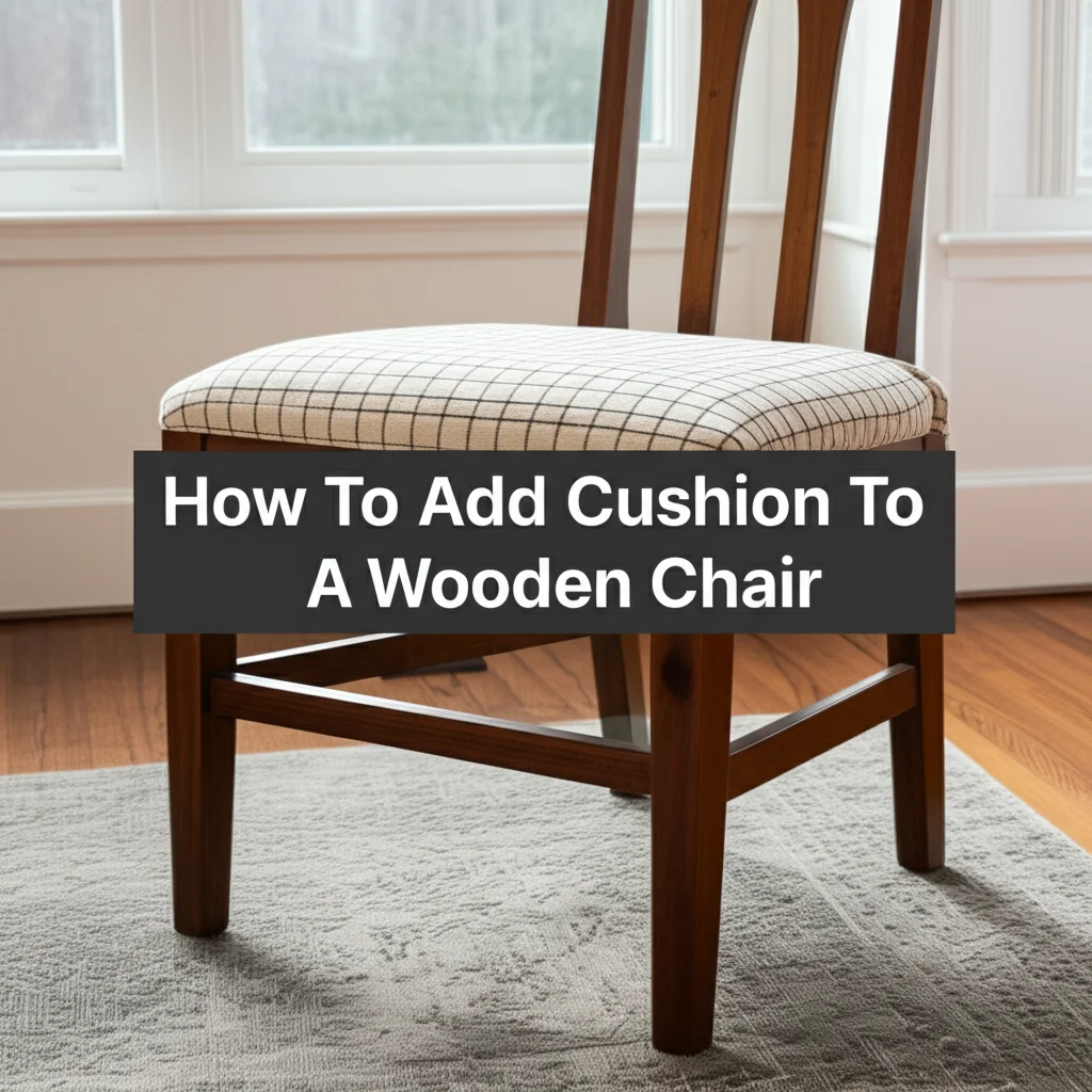 How To Add Cushion To A Wooden Chair