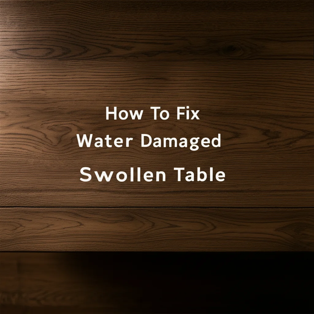 How To Fix Water Damaged Swollen Wood Table