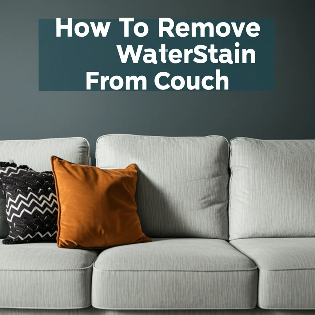 How To Remove Water Stain From Couch