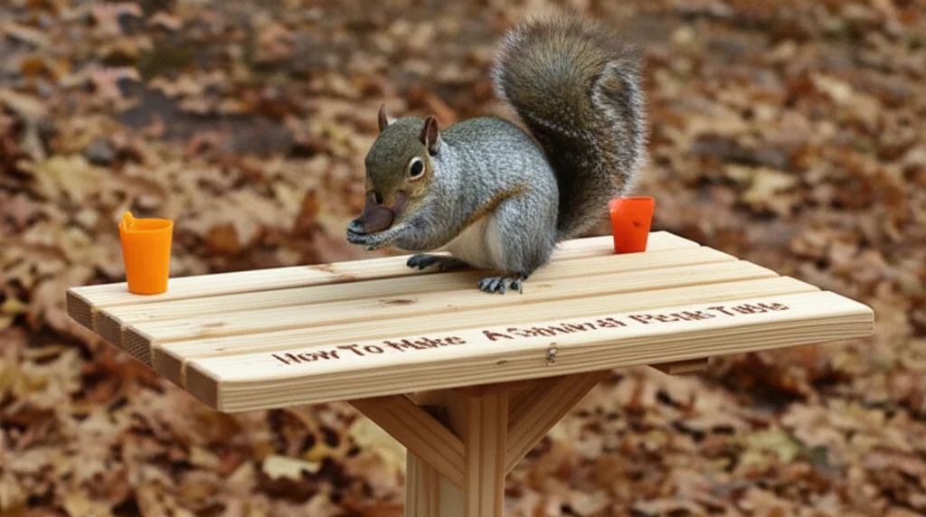 How To Make A Squirrel Picnic Table