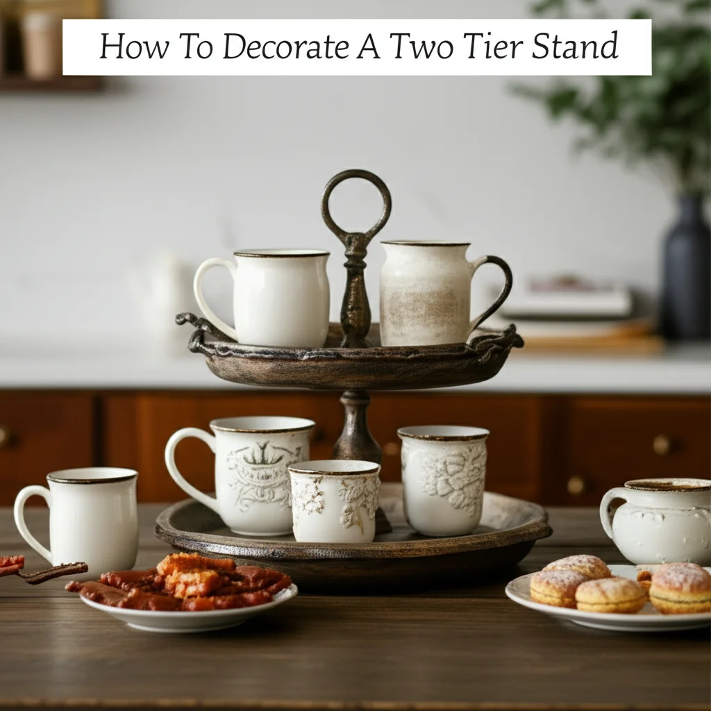 How To Decorate A Two Tier Stand