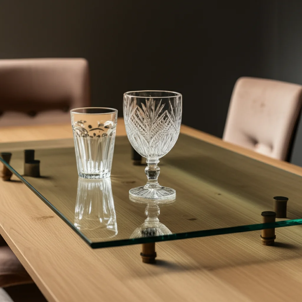 How To Fix Glass On Table Top