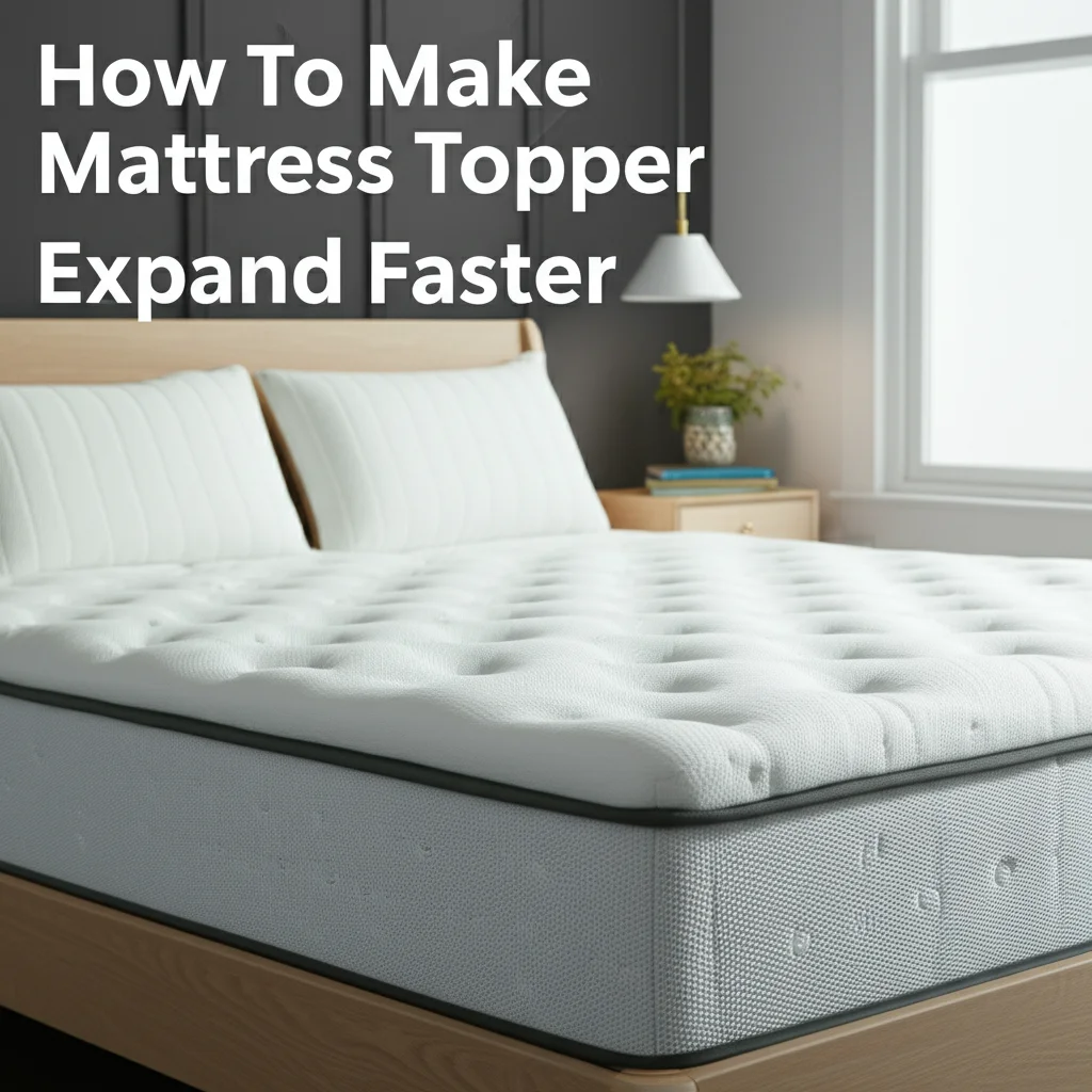How To Make Mattress Topper Expand Faster