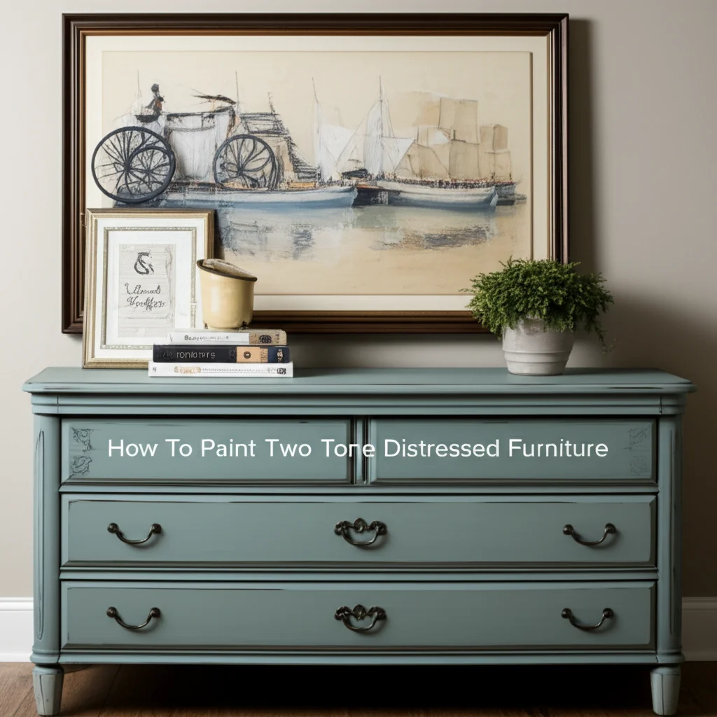 Transform furniture with a stunning two-tone distressed look. Learn to paint two tone distressed furniture with our step-by-step guide. Get vintage style easily!