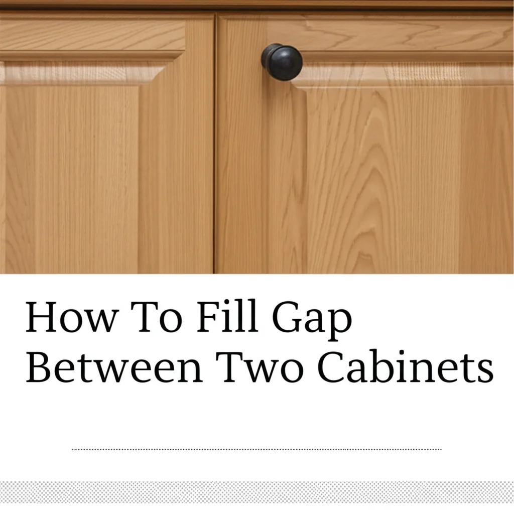 How To Fill Gap Between Two Cabinets