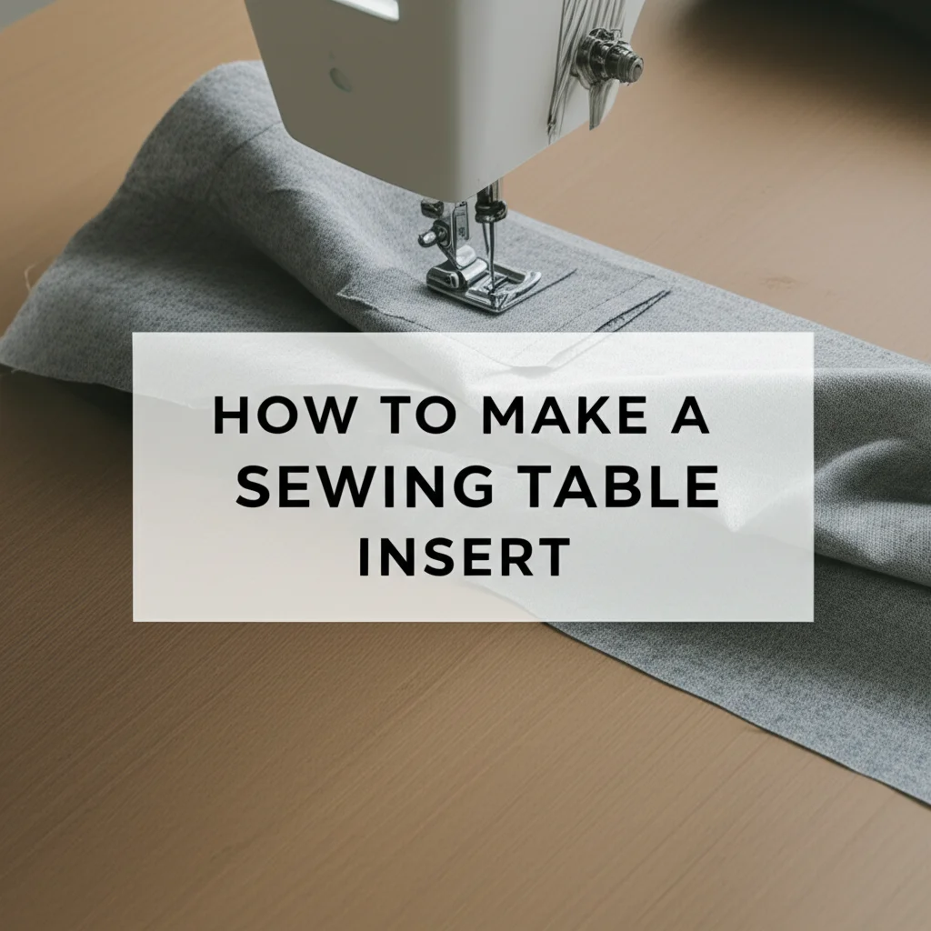 How To Make A Sewing Table Insert