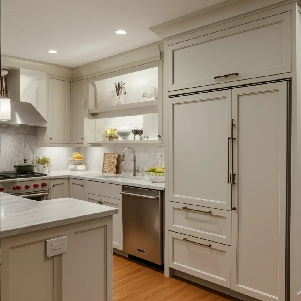 How To Make Refrigerator Flush With Cabinets