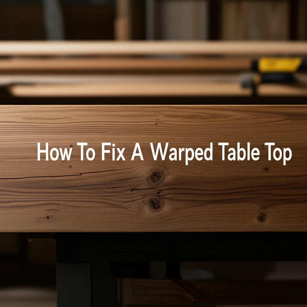 How To Fix A Warped Table Top