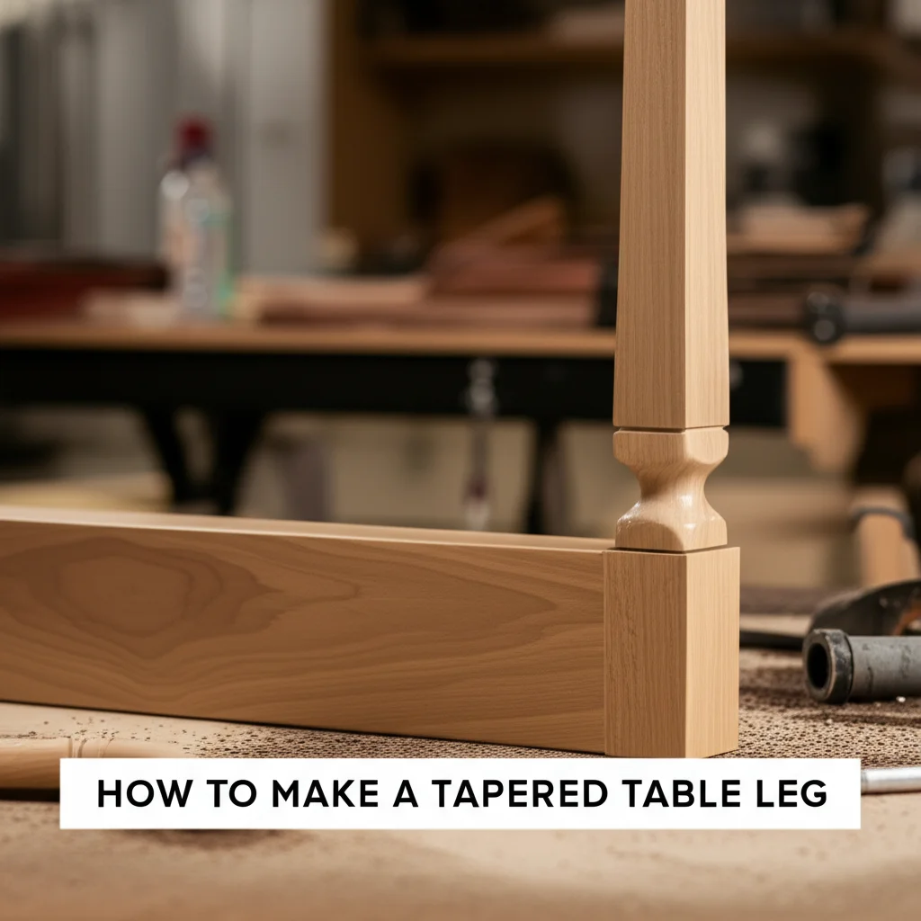 How To Make A Tapered Table Leg