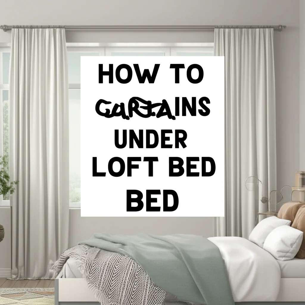 How To Hang Curtains Under Loft Bed