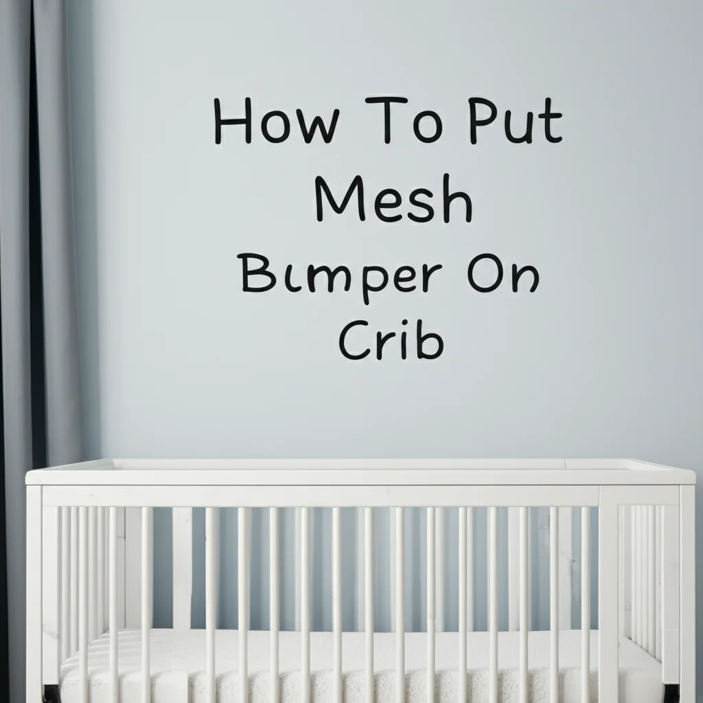 Learn how to safely put a mesh bumper on a crib. Protect your baby from bumps and getting limbs caught with our easy guide.