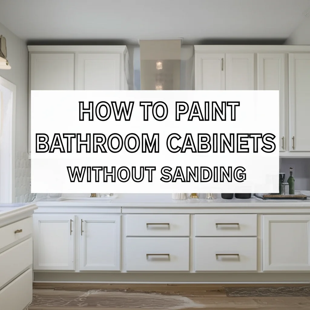 How To Paint Bathroom Cabinets Without Sanding