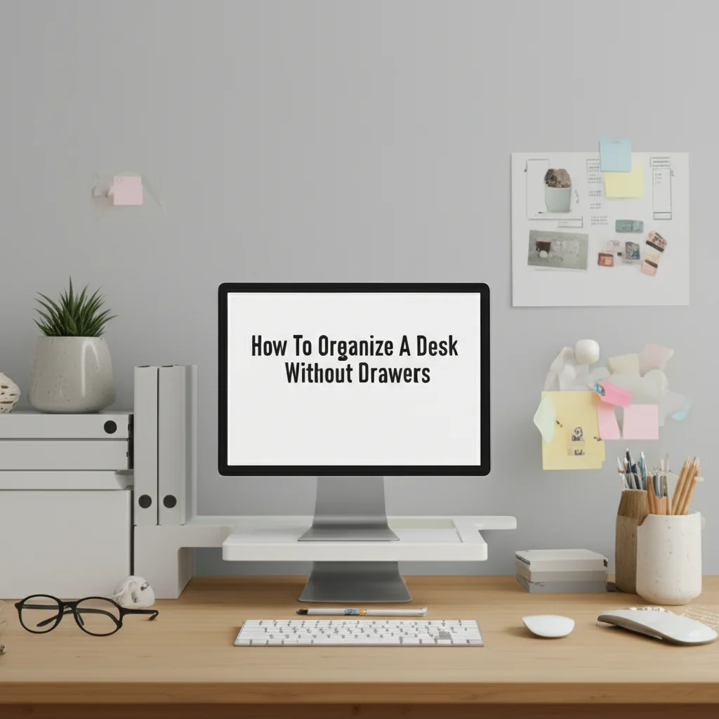 How To Organize A Desk Without Drawers