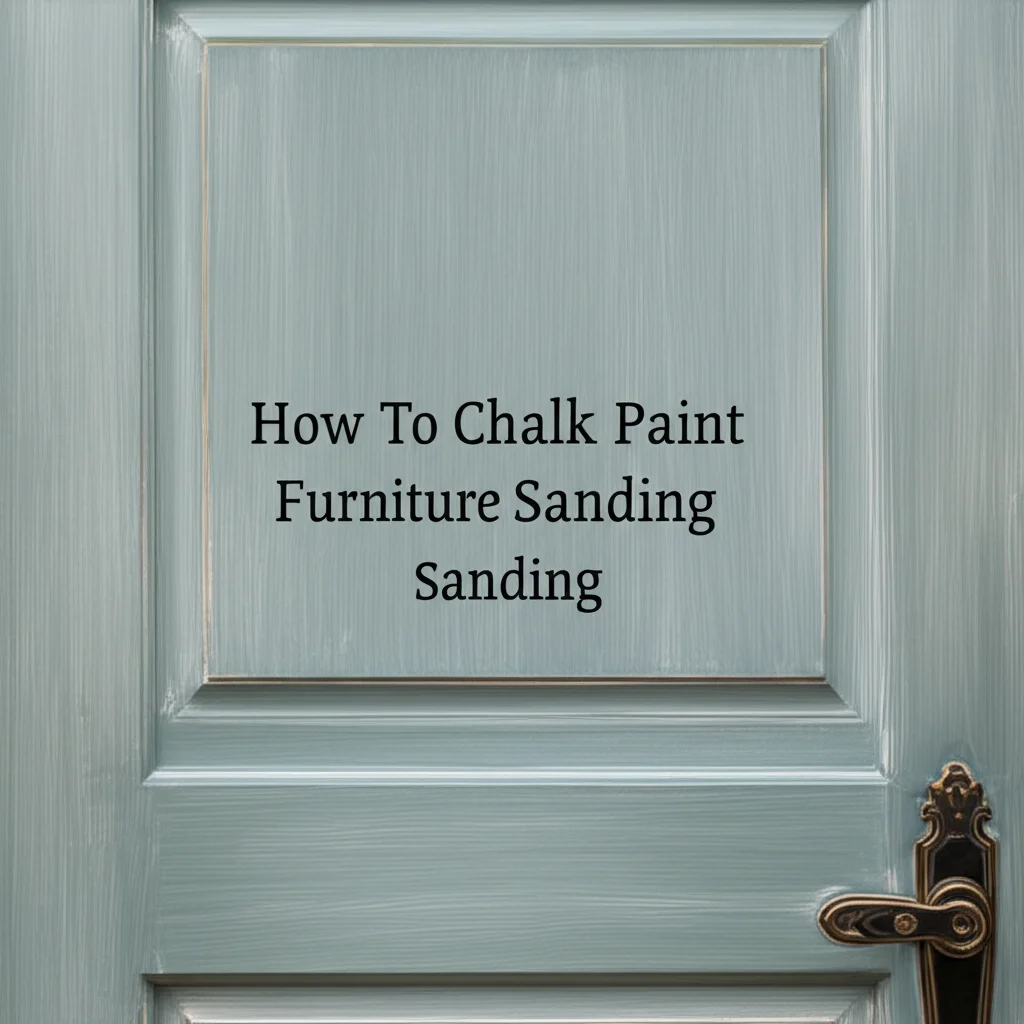 How To Chalk Paint Furniture Without Sanding